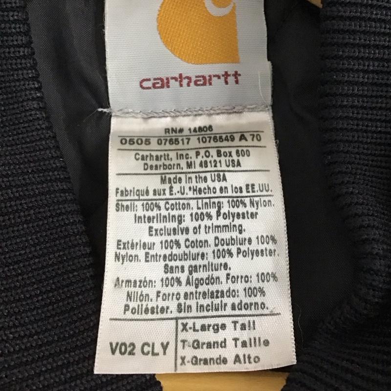 カーハート Carhartt ベスト ベスト ジップアップベスト ノースリーブカットソー アウター XL ロゴ、文字 茶 / ブラウン / brown メンズ USED 古着 中古 10153737