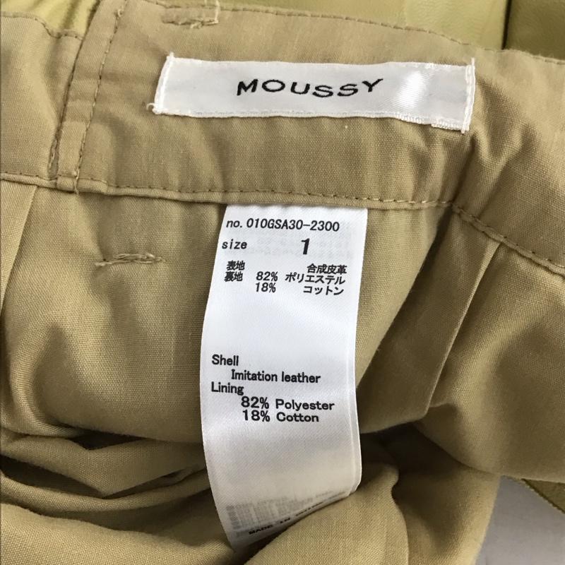 マウジー MOUSSY パンツ ショートパンツ 010GSA30-2300 F/LEATHER HW HALF パンツ 1 無地 ベージュ / ベージュ / beige レディース USED 古着 中古 10153927