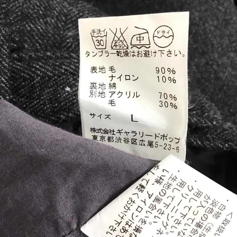 サージュデクレ sage de cret パンツ スラックス ワイドパンツ カジュアルパンツ ワークパンツ L 無地 ダークグレー / ダークグレー / メンズ USED 古着 中古 10153979