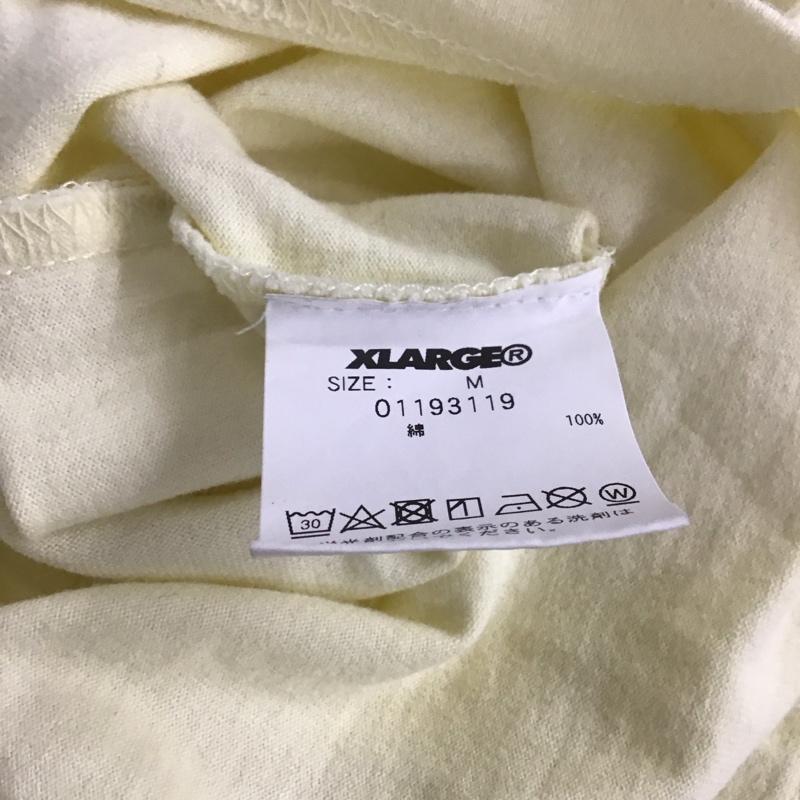 エクストララージ XLARGE カットソー 長袖 長袖カットソー プリントカットソー クルーネック M プリント 黄 / イエロー / yellow メンズ USED 古着 中古 10153990