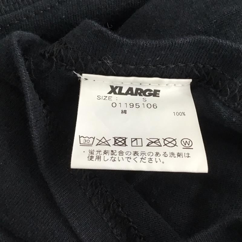 エクストララージ XLARGE Tシャツ 半袖 半袖カットソー プリントTシャツ クルーネックカットソー S ロゴ、文字 黒 / ブラック / black メンズ USED 古着 中古 10154006