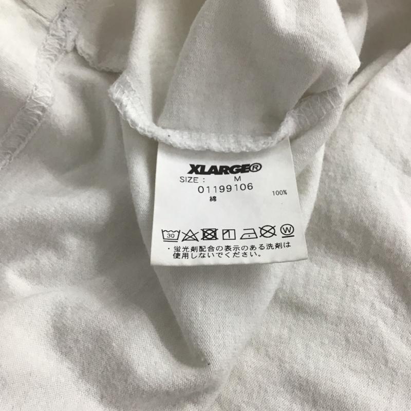 エクストララージ XLARGE カットソー 長袖 長袖カットソー プリントカットソー クルーネック M ロゴ、文字 白 / ホワイト / white メンズ USED 古着 中古 10154007