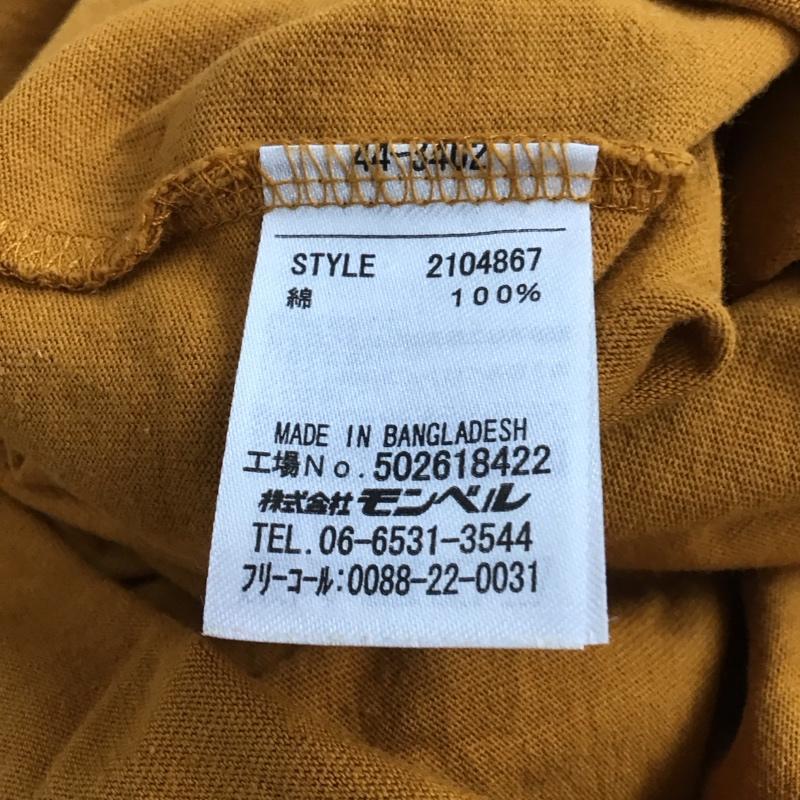 モンベル mont-bell Tシャツ 半袖 半袖カットソー プリントTシャツ クルーネックカットソー L プリント 橙 / オレンジ / orange メンズ USED 古着 中古 10154012