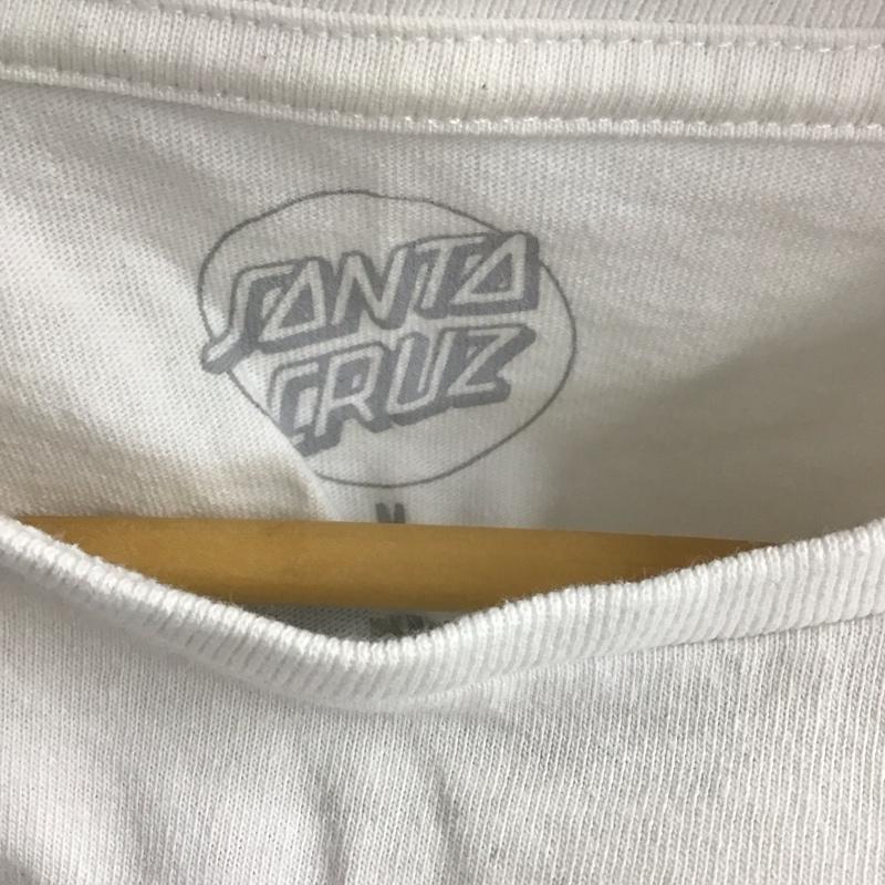 サンタクルーズ SANTA CRUZ Tシャツ 半袖 半袖カットソー プリントTシャツ クルーネックカットソー M プリント 白 / ホワイト / white メンズ USED 古着 中古 10154018