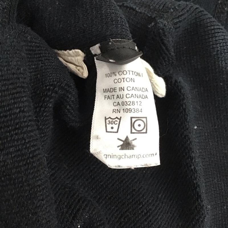 レイニングチャンプ REIGNING CHAMP トレーナー 長袖 長袖トレーナー スウェット クルーネック プルオーバー S 無地 黒 / ブラック / black メンズ USED 古着 中古 10154024