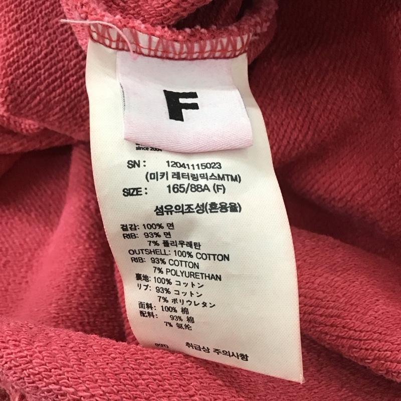 スタイルナンダ STYLENANDA トレーナー 長袖 長袖トレーナー スウェット クルーネック プルオーバー ディズニー FREE プリント えんじ / ワインレッド / dark red メンズ USED 古着 中古 10154052