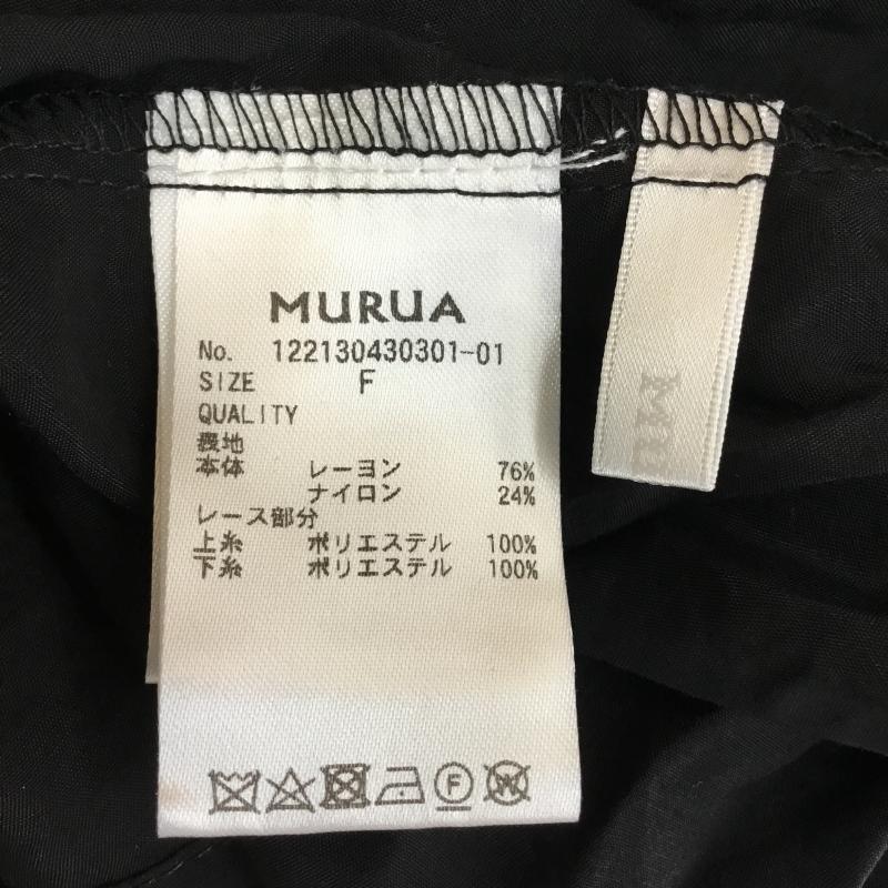 ムルーア MURUA シャツ、ブラウス 半袖 FREE 無地 黒 / ブラック / black レディース USED 古着 中古 10154101