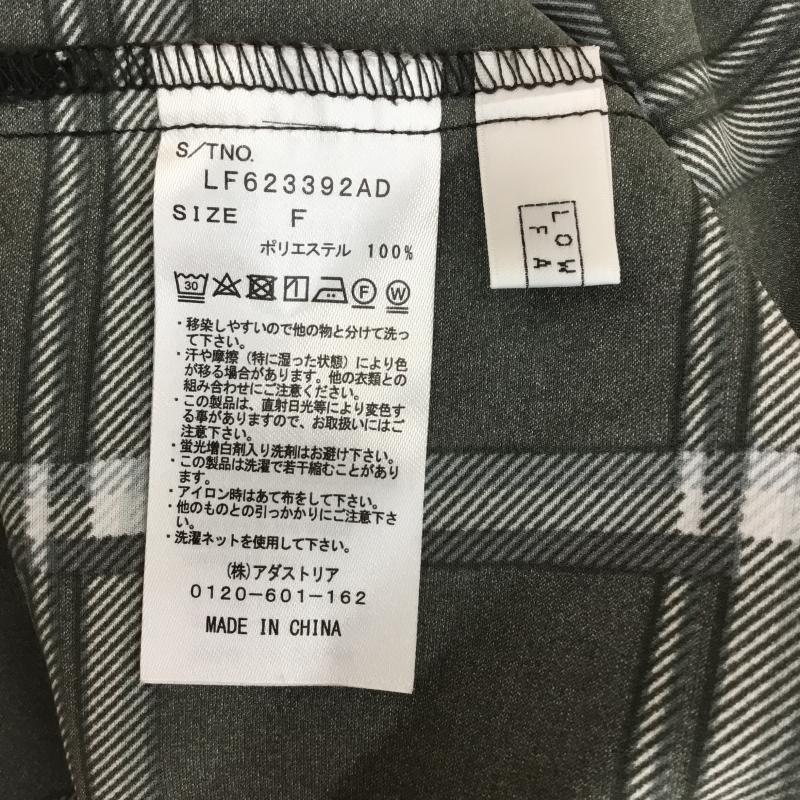 ローリーズファーム LOWRYS FARM シャツ、ブラウス 長袖 LF623392AD FREE チェック 黒 / ブラック / black レディース USED 古着 中古 10154103
