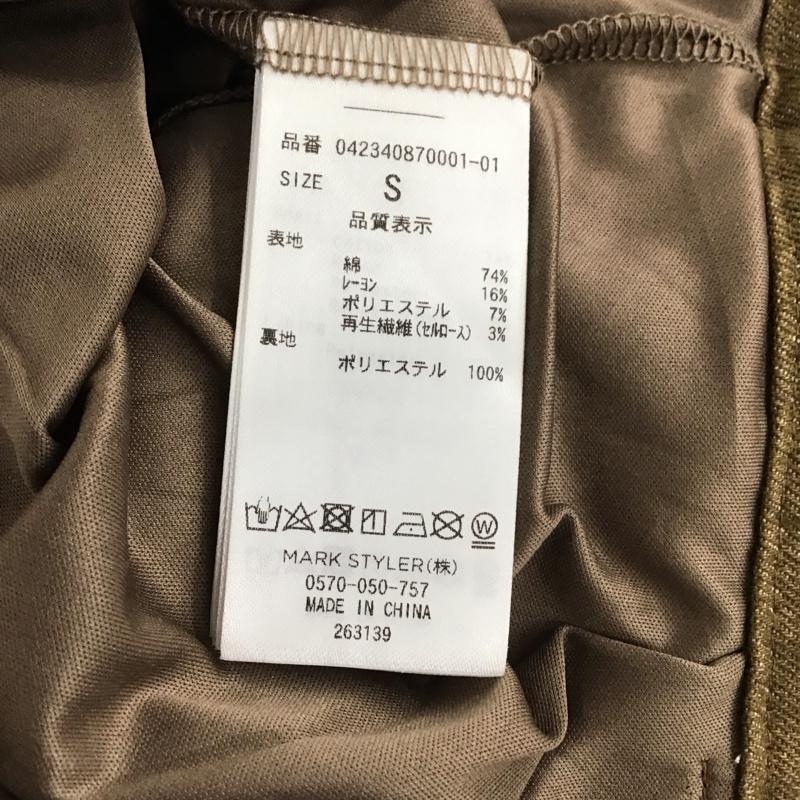 エモダ EMODA スカート ミニスカート ミニスカート タイトスカート S 無地 茶 / ブラウン / brown レディース USED 古着 中古 10154127
