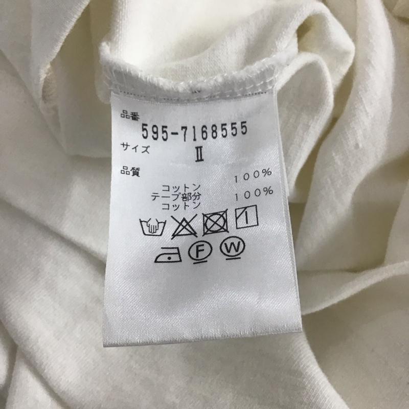 エムエイチエル MHL. カットソー 半袖 半袖カットソー 無地Tシャツ クルーネックカットソー 2 無地 アイボリー / アイボリー / レディース USED 古着 中古 10154135