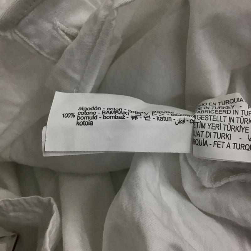 ザラ ZARA シャツ、ブラウス 長袖 長袖シャツ ショート丈シャツ S 無地 白 / ホワイト / white レディース USED 古着 中古 10154153