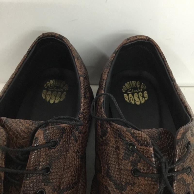 クラークス Clarks カジュアルシューズ カジュアルシューズ MARTINE ROSE UK10 箱有 US:11 ヘビ柄 茶 / ブラウン / brown メンズ USED 古着 中古 10154177