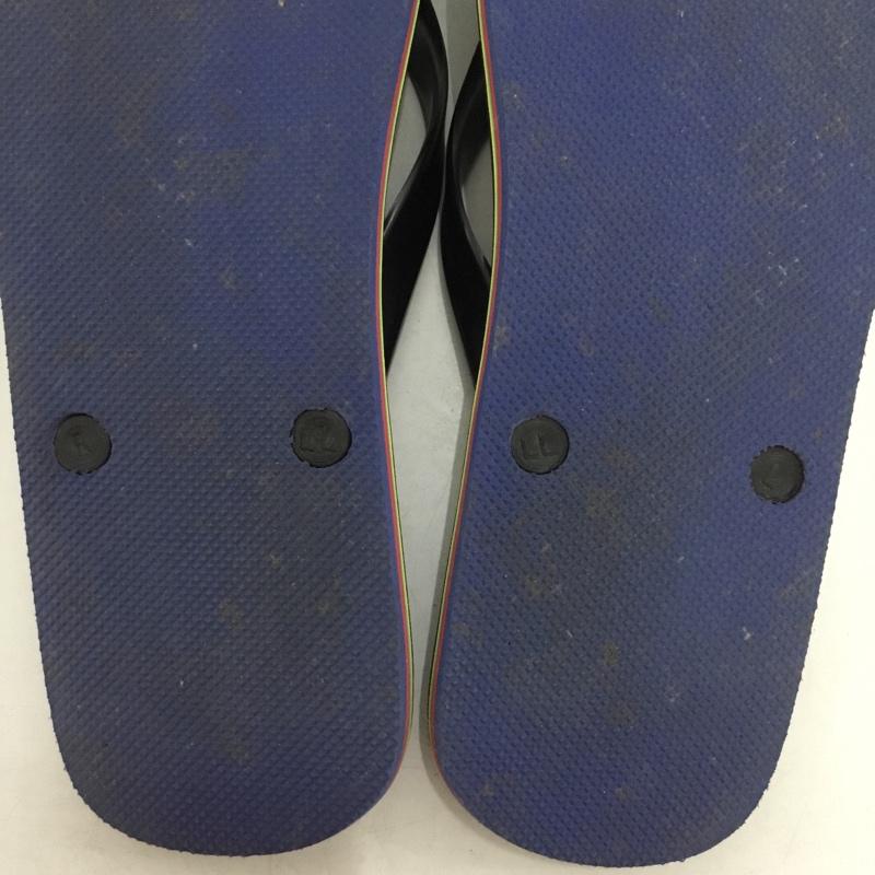 ピーエスポールスミス PS Paul Smith サンダル サンダル ビーチサンダル LL ロゴ、文字 黒 / ブラック / black メンズ USED 古着 中古 10154179