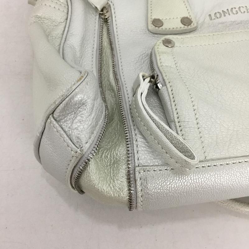 ロンシャン LONGCHAMP ハンドバッグ ハンドバッグ ロゴ、文字 銀 / シルバー / silver color レディース USED 古着 中古 10154201