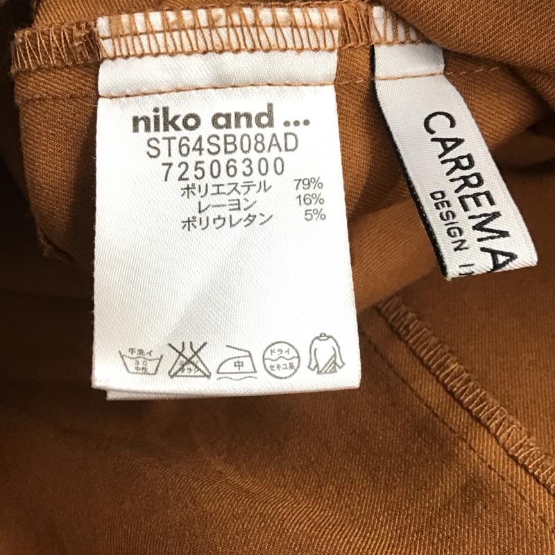 ニコアンド niko and... カットソー 半袖 半袖カットソー 無地Tシャツ Vネックカットソー 無地 茶 / ブラウン / brown レディース USED 古着 中古 10154218