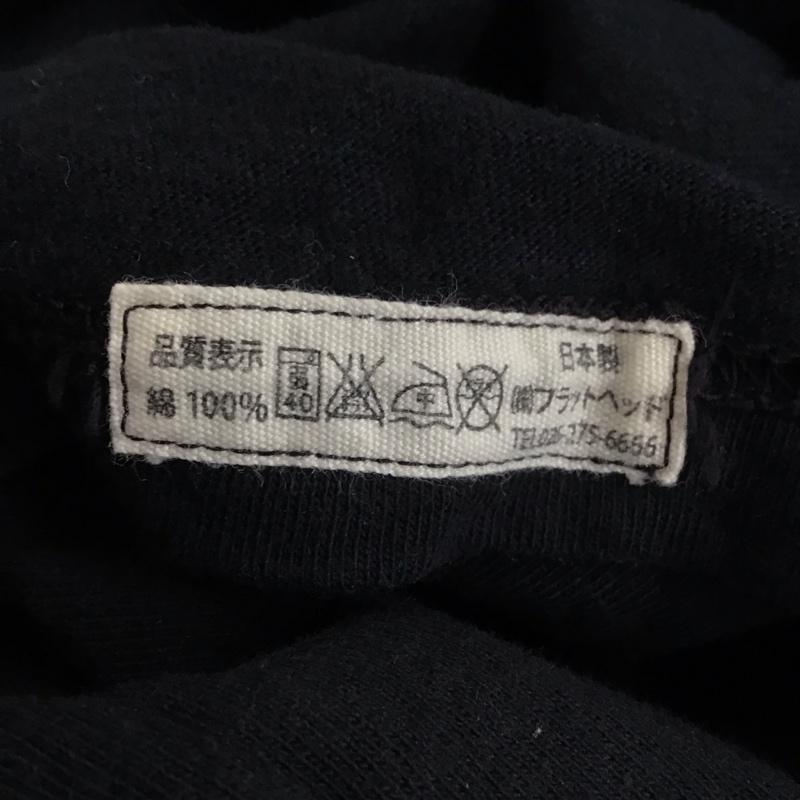 フラットヘッド The Flat Head Tシャツ 半袖 半袖カットソー プリントTシャツ クルーネックカットソー 42 プリント X ロゴ、文字 紺 / ネイビー / navy メンズ USED 古着 中古 10154250