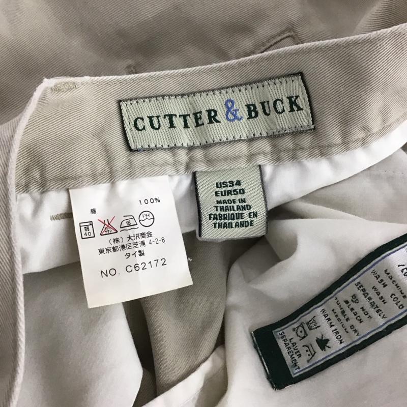 カッターアンドバック CUTTER&BUCK パンツ チノパン ワークパンツ ワイドパンツ カジュアルパンツ チノパン 34 無地 ベージュ / ベージュ / beige メンズ USED 古着 中古 10154275