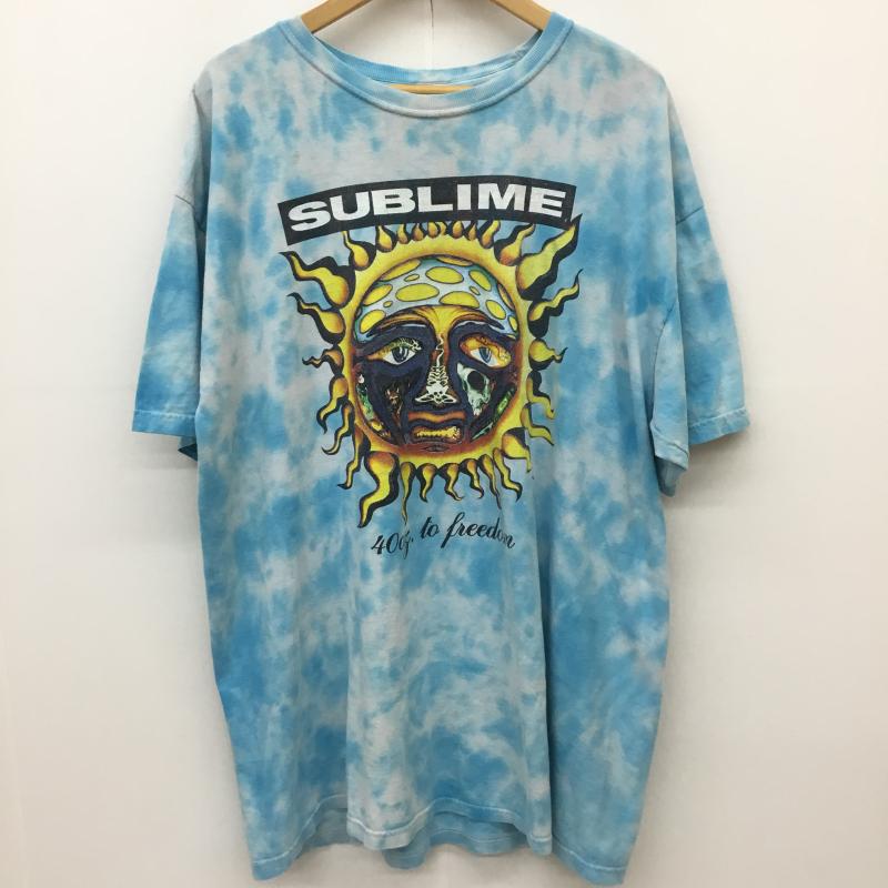 サブライム SUBLIME Tシャツ 半袖 SUBLIME バンドTシャツ タイダイ柄 ブルー XL キャラクター 水色 / ライトブルー / メンズ USED 古着 中古 10154294