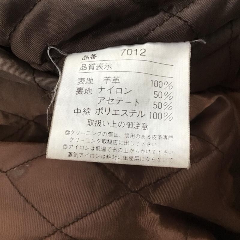 古着 USED ジャケット、上着 ジャンパー、ブルゾン ジップアップジャケット レザージャケット アウター 古着 L 無地 茶 / ブラウン / brown メンズ USED 古着 中古 10154298