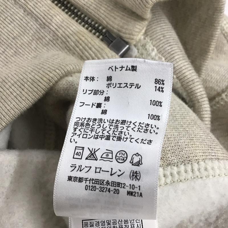 ポロラルフローレン POLO RALPH LAUREN パーカー 長袖 ジップアップパーカー 長袖パーカー カジュアルジャケット S ロゴ、文字 ベージュ / ベージュ / beige メンズ USED 古着 中古 10154299