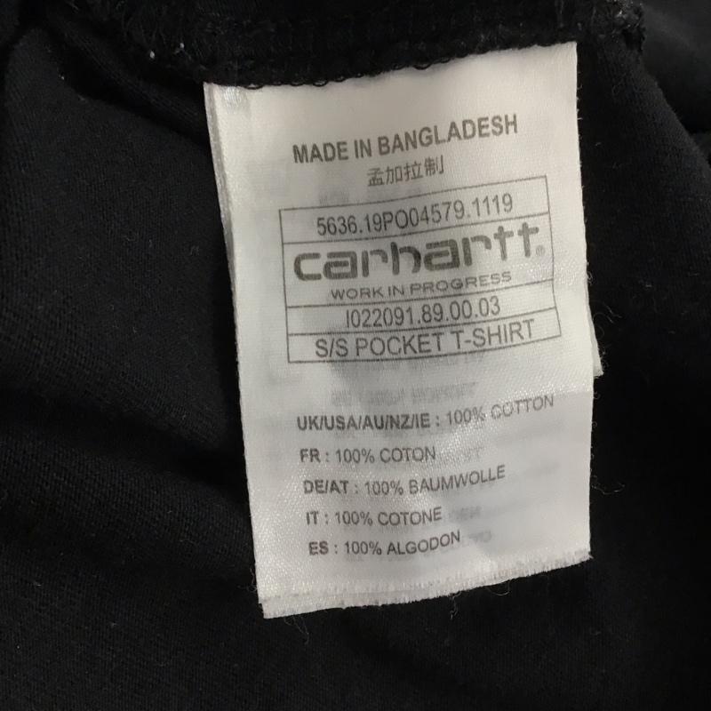 カーハート Carhartt Tシャツ 半袖 半袖カットソー プリントTシャツ クルーネックカットソー M ロゴ、文字 黒 / ブラック / black メンズ USED 古着 中古 10154425