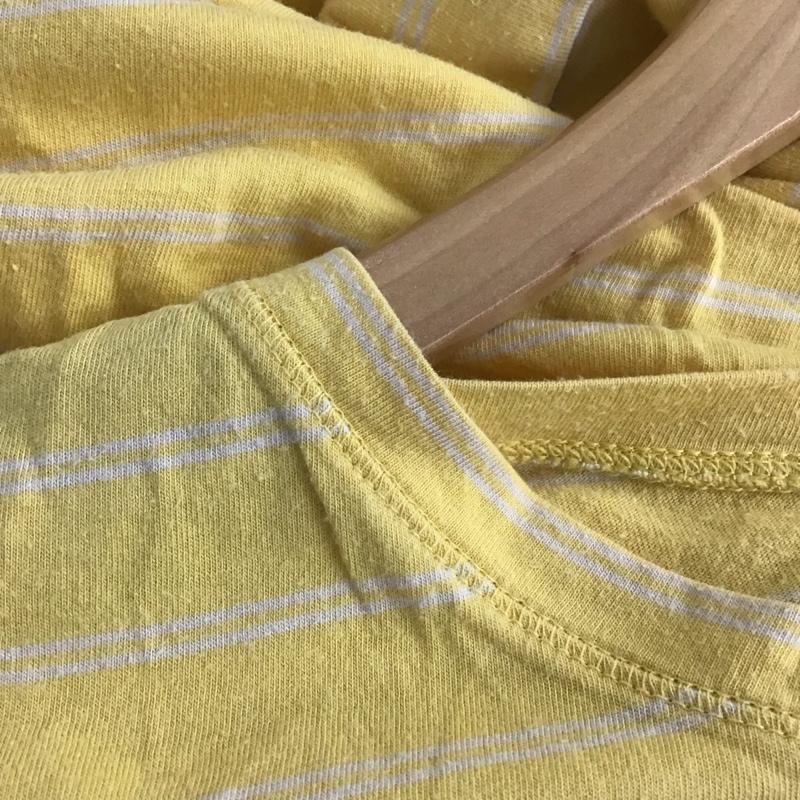パタゴニア patagonia カットソー 長袖 長袖カットソー プリントカットソー クルーネック XS ボーダー柄 黄 / イエロー / yellow レディース USED 古着 中古 10154452