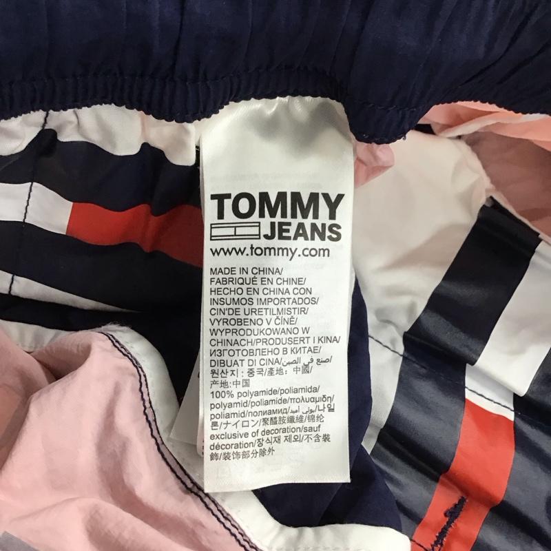トミー ジーンズ TOMMY JEANS パンツ ワークパンツ、ペインターパンツ ナイロンパンツ ワイドパンツ カジュアルパンツ M ロゴ、文字 桃 / ピンク / pink X 紺 / ネイビー / navy レディース USED 古着 中古 10154462