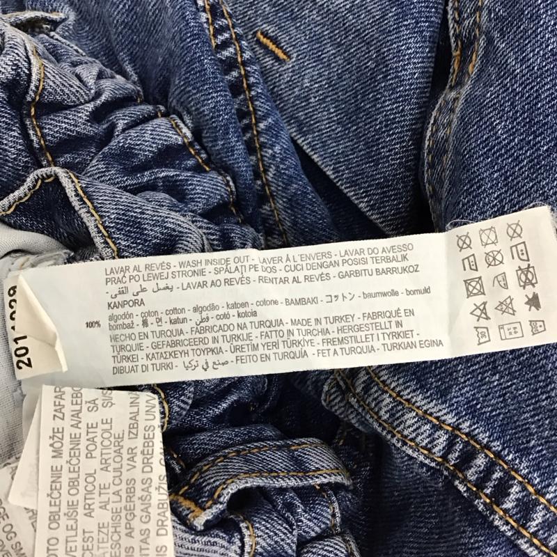 ザラ ZARA パンツ デニム、ジーンズ デニムパンツ ワイドパンツ カジュアルパンツ 36 無地 インディゴ / インディゴ / Indigo レディース USED 古着 中古 10154480