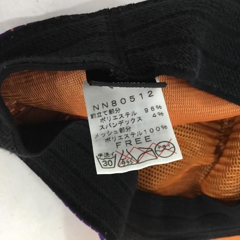 ザノースフェイス THE NORTH FACE 帽子 キャップ NN80512 メッシュキャップ ロゴ、文字 橙 / オレンジ / orange X 紫 / パープル / purple メンズ USED 古着 中古 10154494