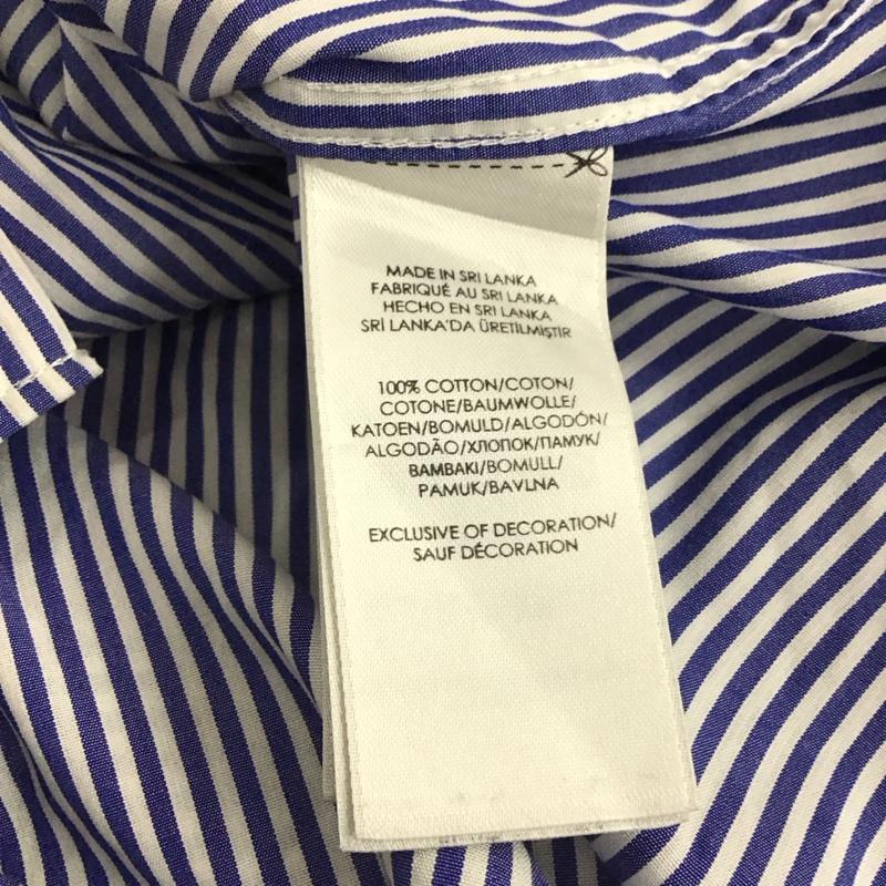 ラルフローレン RALPHLAUREN シャツ、ブラウス 長袖 長袖シャツ ストライプシャツ カラーシャツ ストライプ 白 / ホワイト / white X 青 / ブルー / blue メンズ USED 古着 中古 10154609