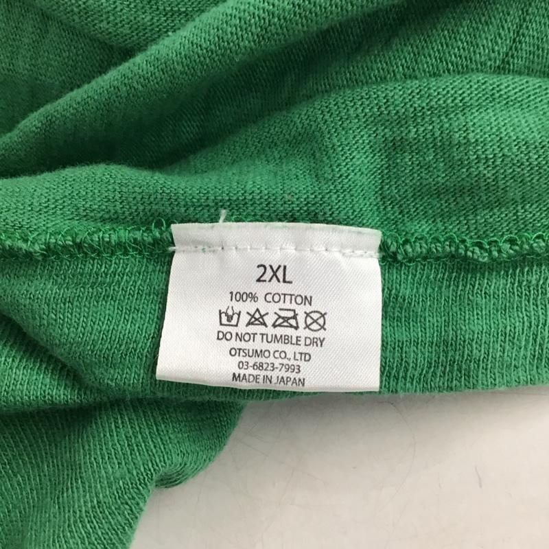 ヒューマンメード HUMAN MADE Tシャツ 半袖 半袖カットソー プリントTシャツ クルーネックカットソー XXL ロゴ、文字 緑 / グリーン / green メンズ USED 古着 中古 10154658