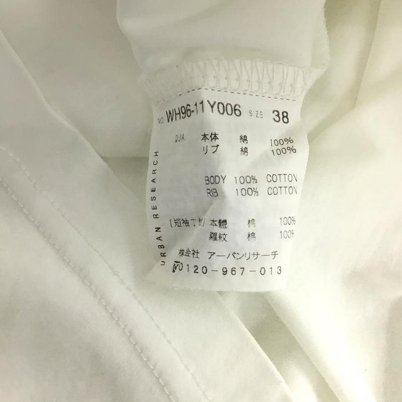 アーバンリサーチ URBAN RESEARCH Tシャツ 半袖 半袖カットソー プリントTシャツ クルーネックカットソー 38 ロゴ、文字 白 / ホワイト / white メンズ USED 古着 中古 10154691
