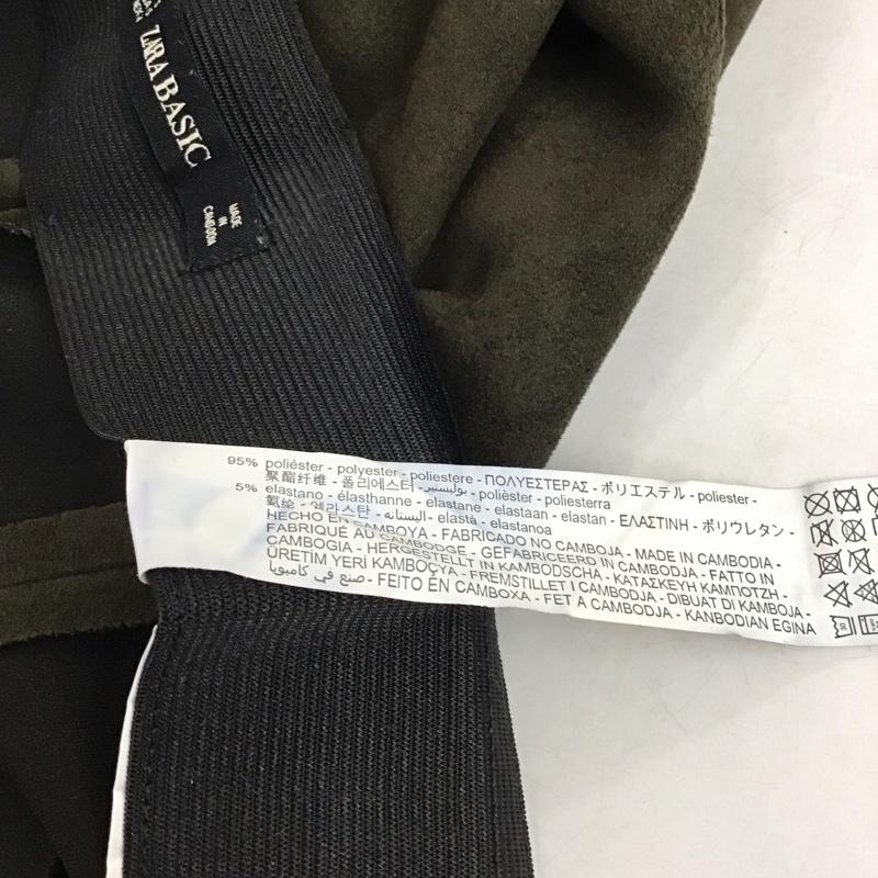 ザラ ZARA パンツ スラックス XS 無地 カーキ / カーキ / khaki レディース USED 古着 中古 10154751