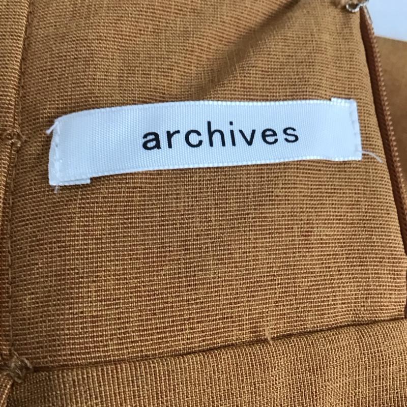 アルシーヴ archives スカート ロングスカート 無地 茶 / ブラウン / brown レディース USED 古着 中古 10154764