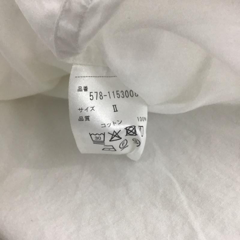 マーガレットハウエル MARGARET HOWELL シャツ、ブラウス 長袖 2 無地 白 / ホワイト / white レディース USED 古着 中古 10154784