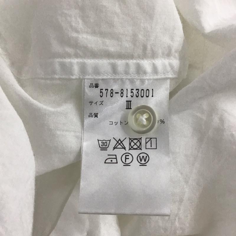 マーガレットハウエル MARGARET HOWELL シャツ、ブラウス 長袖 3 無地 白 / ホワイト / white レディース USED 古着 中古 10154785