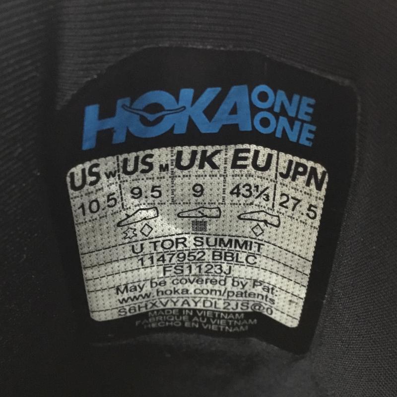 ホカオネオネ HOKA ONEONE スニーカー スニーカー HOKA ONE ONE TOR SUMMIT OLK ホカ トーサミット ブラック FS1123J 27.5cm 無地 黒 / ブラック / black メンズ USED 古着 中古 10154908
