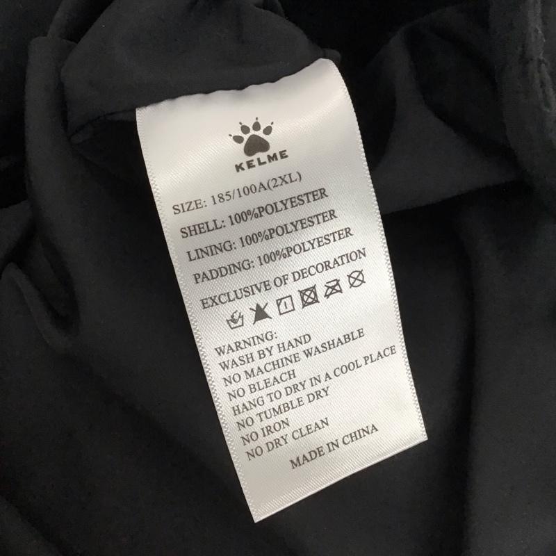 ケルメ KELME コート コート一般 フーデッド パデッドロングコート 中綿 KELME ロゴ、文字 黒 / ブラック / black メンズ USED 古着 中古 10154925
