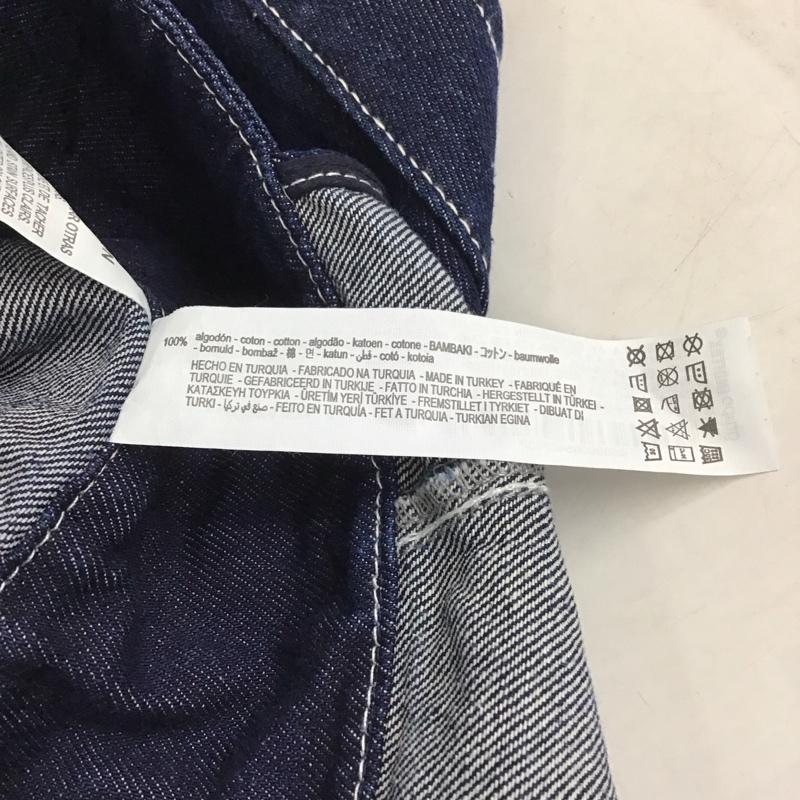 ザラ ZARA ワンピース ロングスカート 5899 066 407 デニムジャンパースカート タグ付き M 無地 インディゴ / インディゴ / Indigo レディース USED 古着 中古 10154966