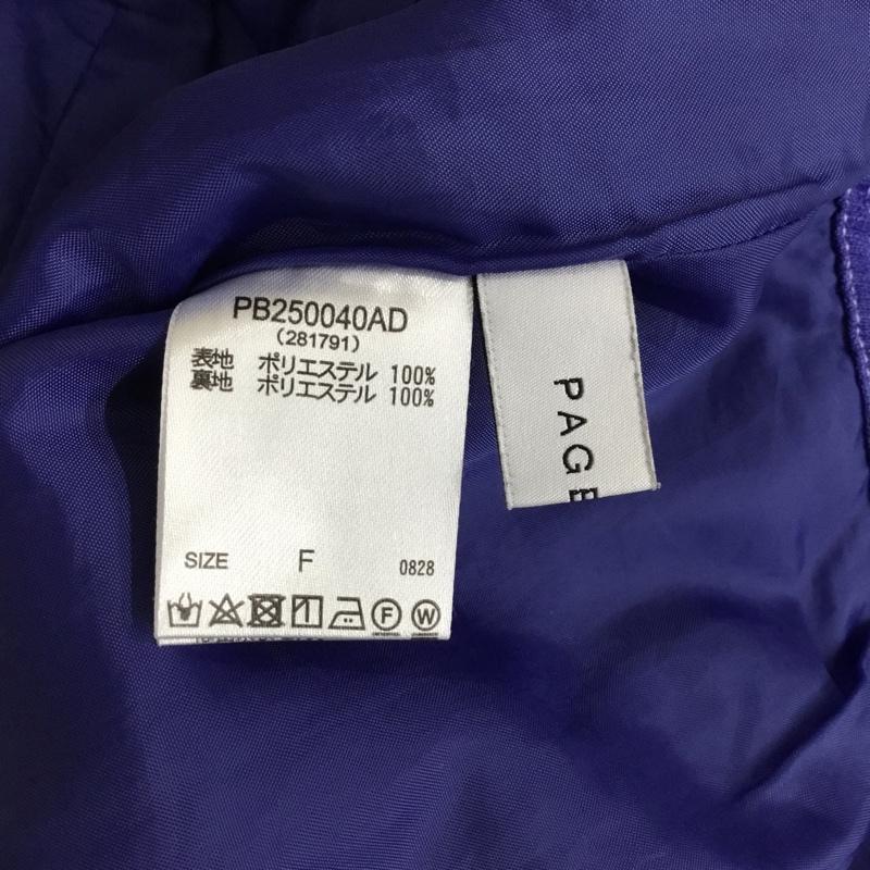 ページボーイ PAGEBOY パンツ スラックス FREE 無地 紫 / パープル / purple レディース USED 古着 中古 10155014