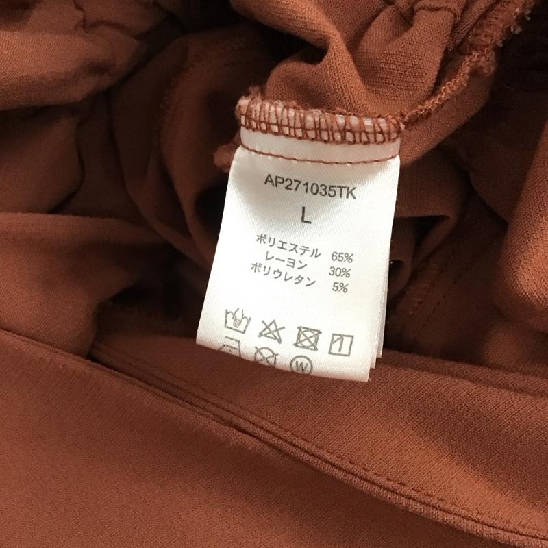 アパートバイローリーズ apart by lowrys ワンピース・ドレス・オールインワン ワンピース・ドレス・オールインワン AP271035TK Vネック オールインワン 半袖 五分袖 L 無地 茶 / ブラウン / brown レディース USED 古着 中古 10155051