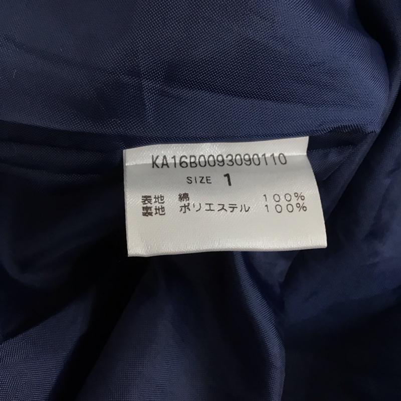 カスタネ Kastane ワンピース ロングスカート KA16B0093090110 Vネックロングワンピース 長袖 1 バンダナ柄 X 総柄 紺 / ネイビー / navy X 白 / ホワイト / white レディース USED 古着 中古 10155059