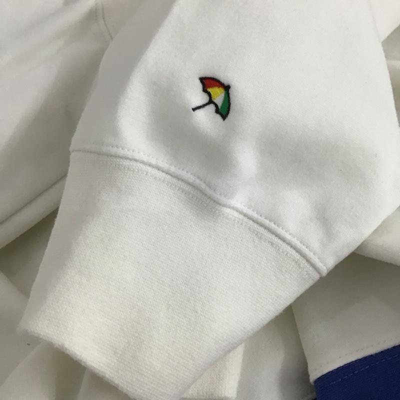 アーノルドパーマー Arnold Palmer トレーナー 長袖 3 無地 白 / ホワイト / white X 青 / ブルー / blue レディース USED 古着 中古 10155075