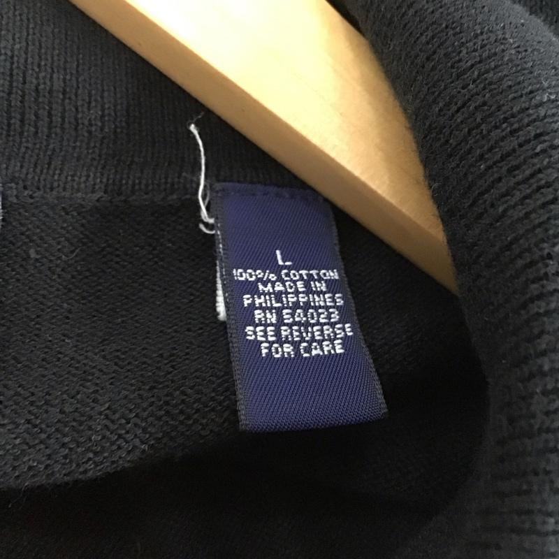 ギャップ GAP ポロシャツ 半袖 半袖ポロシャツ カラーシャツ 半袖カットソー L 無地 黒 / ブラック / black メンズ USED 古着 中古 10155173
