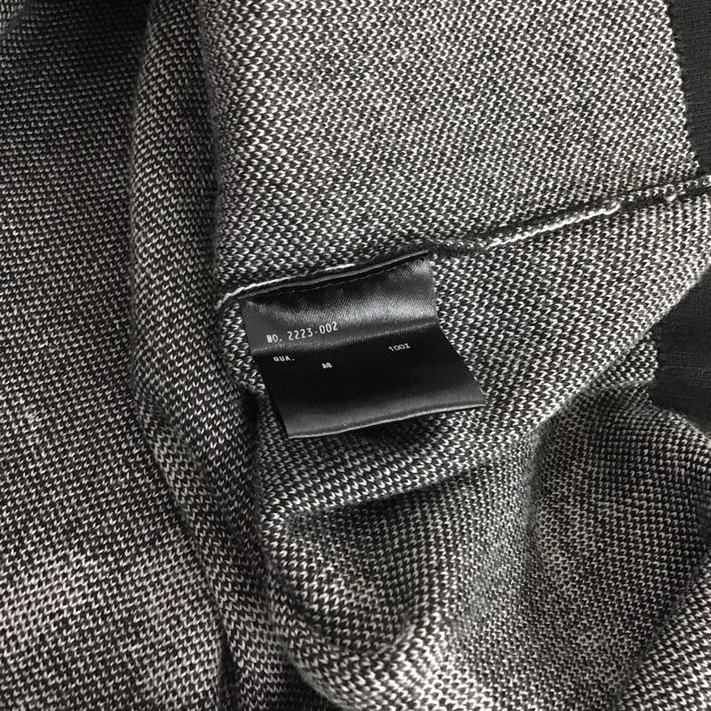 ラッドミュージシャン LAD MUSICIAN カーディガン 長袖 2223-002 HIGHGAUGEFLOWERKNITCARDIGAN 44 プリント 黒 / ブラック / black メンズ USED 古着 中古 10155196