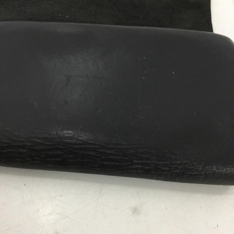 古着 USED 財布 長財布 ロングウォレット レザー ワンポイント 黒 / ブラック / black メンズ USED 古着 中古 10155268