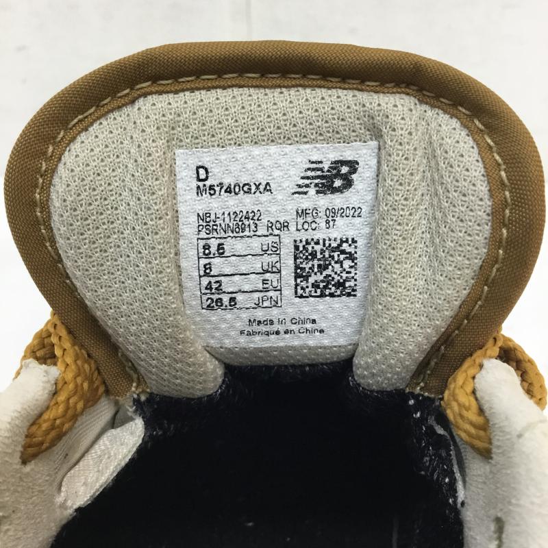 ニューバランス New Balance スニーカー スニーカー new balance M5740 GORE-TEX GXA M5740GXA 26.5cm ロゴ、文字 茶 / ブラウン / brown メンズ USED 古着 中古 10155281