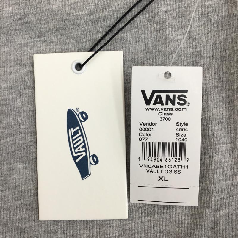 バンズ VANS Tシャツ 半袖 Vans Vault OG SS Tシャツ VN0A5E1GATH1 XL ロゴ、文字 灰 / グレー / gray メンズ USED 古着 中古 10155285