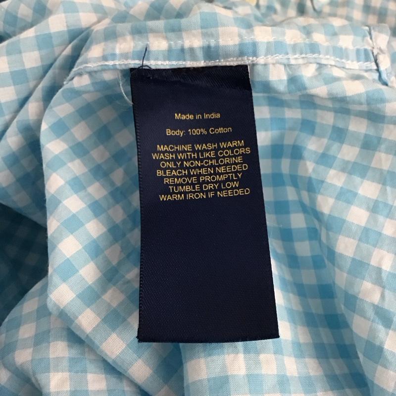 ラルフローレン RALPHLAUREN シャツ、ブラウス 長袖 長袖シャツ チェックシャツ カラーシャツ M チェック 白 / ホワイト / white X 水色 / ライトブルー / ボーイズ USED 古着 中古 10155347