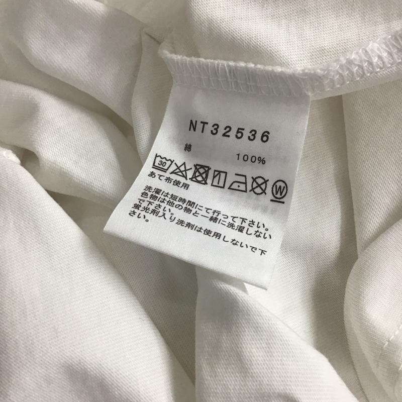 ザノースフェイス THE NORTH FACE Tシャツ 半袖 nt32536 半袖カットソー プリントTシャツ L ロゴ、文字 白 / ホワイト / white メンズ USED 古着 中古 10155371